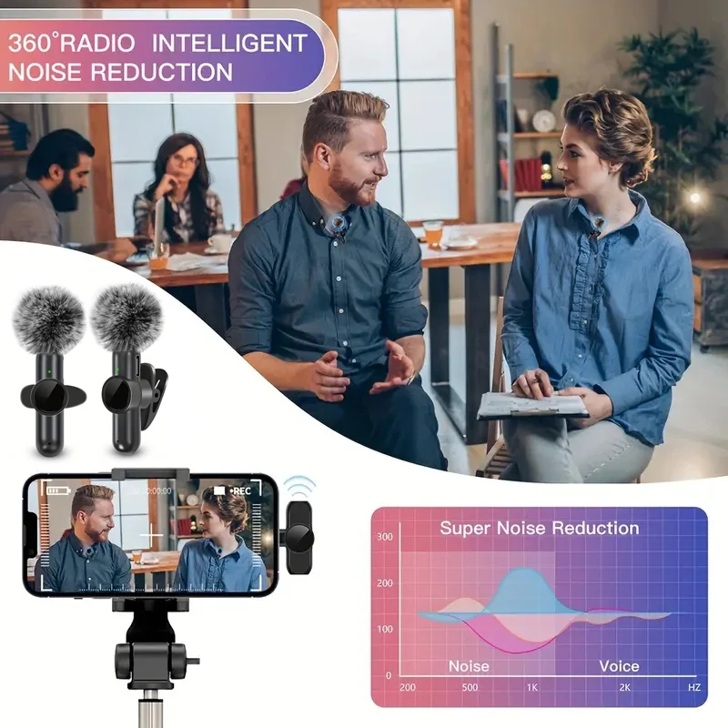Wireless Lavalier-mikrofon Mit Winddicht Abdeckung Audio – Bild 4