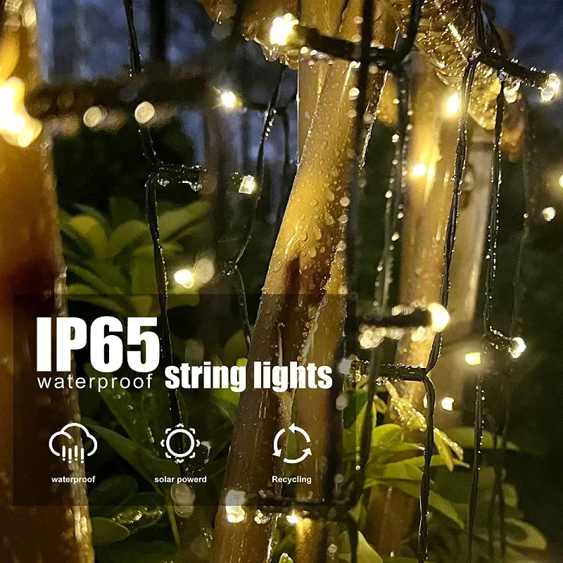 Outdoor Solar Lichterkette LED Weihnachtsdekoration – Bild 5