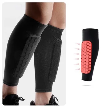 Honeycomb Fußball Schienbeinschoner Fußballschilde Sport Legging Schienbeinschoner Beinmanschetten