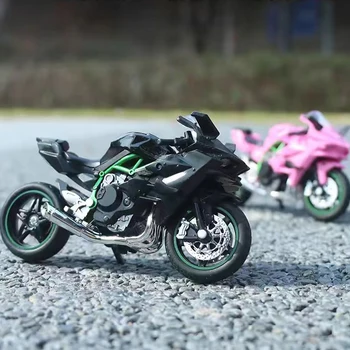1:18 Ninja hx816 H2R Diecast Motorrad Modell Workable Shork-Absorber Spielzeug Für Kinder Geschenke Spielzeug