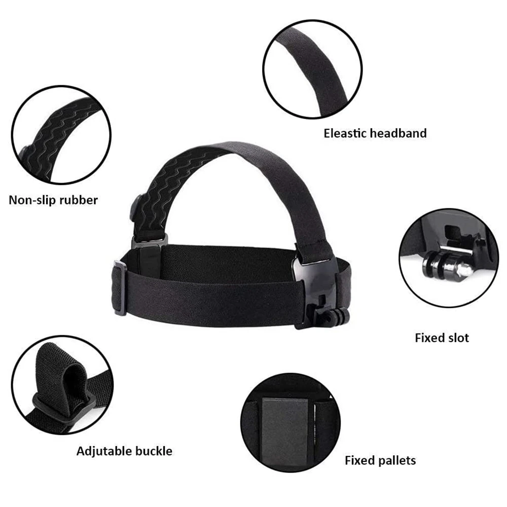 Kopfbandhalterung Stirnband Verstellbarer Gürtel für GoPro – Bild 4