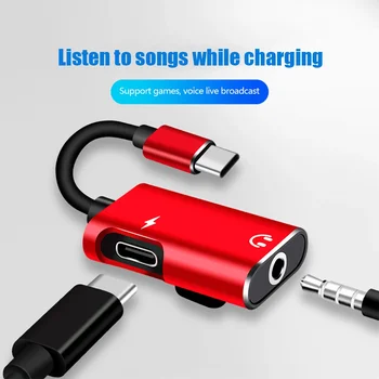 Typ-C auf 3,5mm Klinkenadapter für Xiaomi Huawei Typ-C Audio-Splitter Kopfhörer 3,5 Adapter Ladegerät USB-C