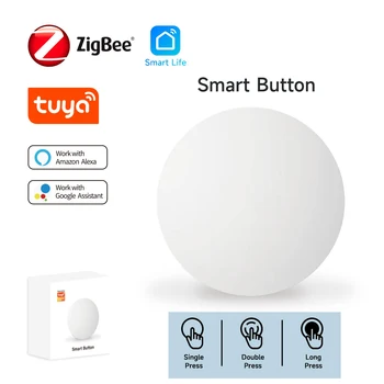 Tuya Zigbee Smart Push Button Wireless Switch inklusive Batterie-Fernbedienung, Automatisierung