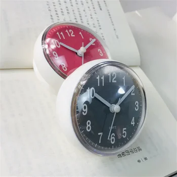 Dusche Anti-Beschlag Wasserdicht Mini Kleine Tischdekoration Küche Wohnzimmer Badezimmer Zimmer Wanduhr