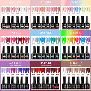 VOKY 6-teiliges Nagelgel-Set, saisonales modisches Nagelgel, das perfekte Geschenk für Damen zum Verschenken