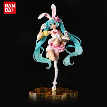 23CM Hatsune Miku Anime Figur Kawaii Pvc Modell Puppe Action-figuren Kaninchen ohren Sammeln ornamente
