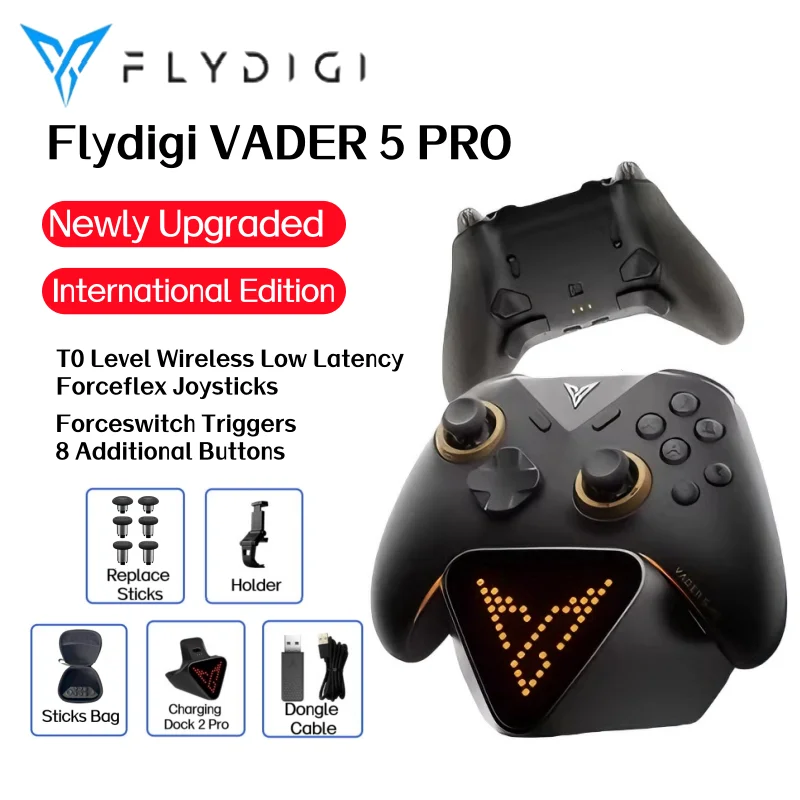 Flydigi Vader 5 Pro Gaming-Controller, 8 zusätzliche Tasten