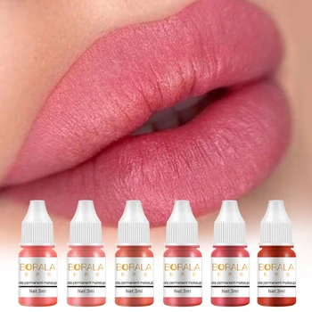 Borala 26 Farben Permanent Make-up Pigment Lippen-Tattoo-Tinten Vegane Augenbrauen Microblading Pigmente 3ml