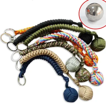 Outdoor-Sicherheitsschutz, schwarze Affenfaust, Stahlkugel für Mädchen, Lager, Selbstverteidigung