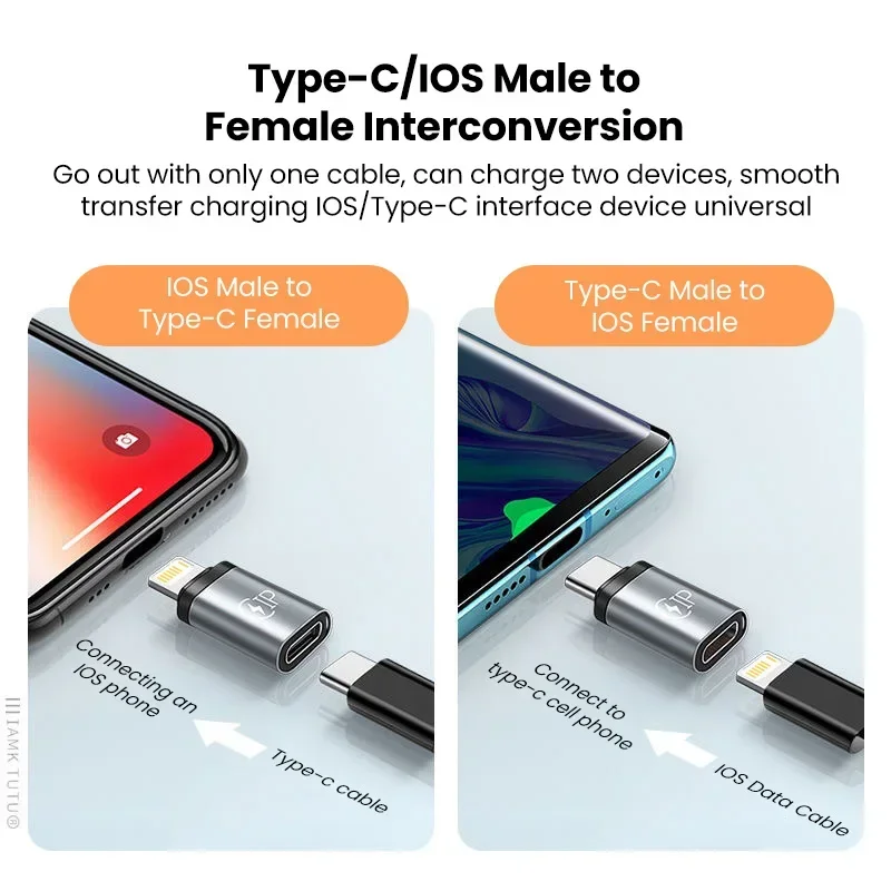 USB C Adapter USB Typ C auf Lightning Buchse Konverter für – Bild 4