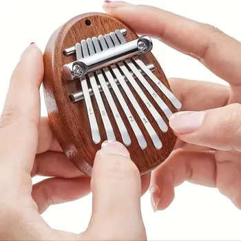 8-Tasten-Mini-Kalimba aus Holz, hochwertig, exquisit, Finger-Daumen-Klavier, Marimba, Musik, gutes Zubehör