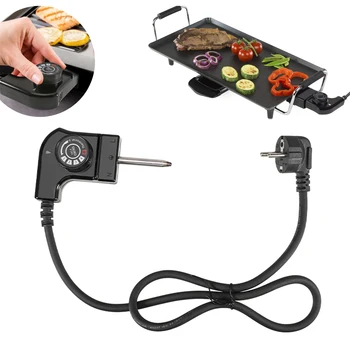 Einstellbare Temperatur Elektrische Backform Thermostat Steuerkabel Elektroherd Hot Pot Netzkabel