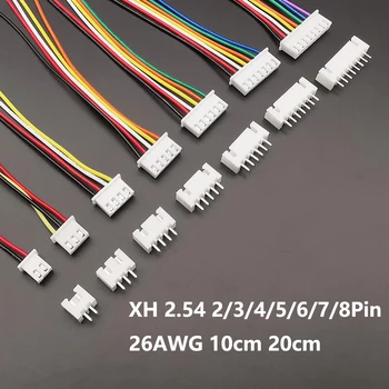 Jst xh 2,54 xh 2,54mm Kabelst ecker 2/3/4/5/6/Pin Stecker und Buchse 10cm 20cm Kabellänge 26awg (5 Stück)