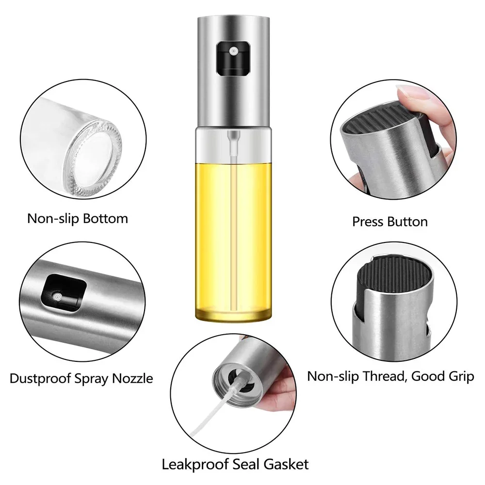 Grill Glas Mischen Gewürz Flasche Essig Sojasauce Spray Öler – Bild 4