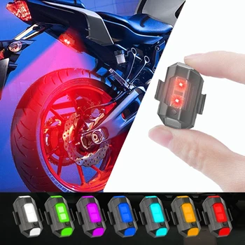 Motorrad Licht Drone Strobe Licht 7 Farbe Mini USB LED Anti-Kollision Fahrrad Flugzeug Nacht Fliegen Blinkende