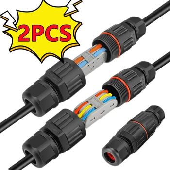 IP68 Wasserdichte Joint Draht Schnell Verbindung Stecker 2/3 Pin Solder Weniger LED Lampe Verdrahtung