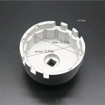 Professionelle Aluminium Auto Öl Filter Schlüssel Hattype Schlüssel für Toyota Prius Corolla Rav4 Lexus Auto