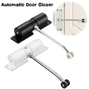 Automatischer 180-Grad-Türschließer aus Metall, verstellbar, robust, Sicherheitsfeder, geräuschlos, langlebig