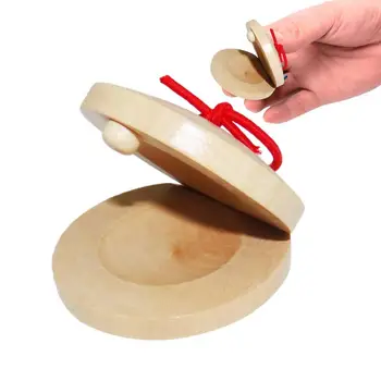 Hölzernes Musikinstrument, Kastagnetten, klein, andere Lernspielzeuge, Kinder, Kinder, Rhythmus