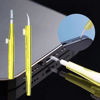 Handy-Lautsprecher Ladeanschluss Reinigungsset Staubschutz für iPhone 16 15 14 Kopfhörer Reinigungskit Bürste