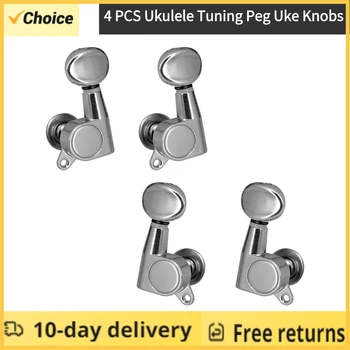 Ukulele Tuning Peg Uke Knöpfe antike geschlossene Tuner Tuning Key für 4-saitige Ukulele (4 Stück)