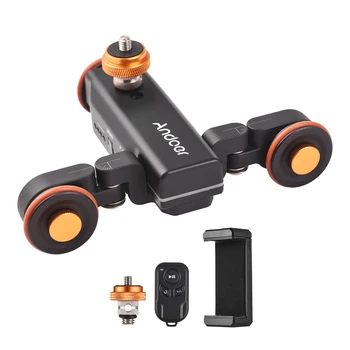 Motorisierter Kamera-Videotrolley mit Skalenanzeige Motorisierter Video-Slider 3 Geschwindigkeiten mit 2,4G