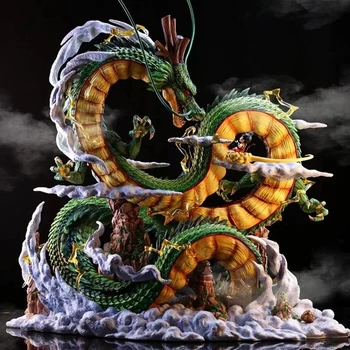 24cm Drachen ball Anime Figur Shenron Figur Goku und Shenron Figur Modell PVC Statue Puppe Sammlung Raum