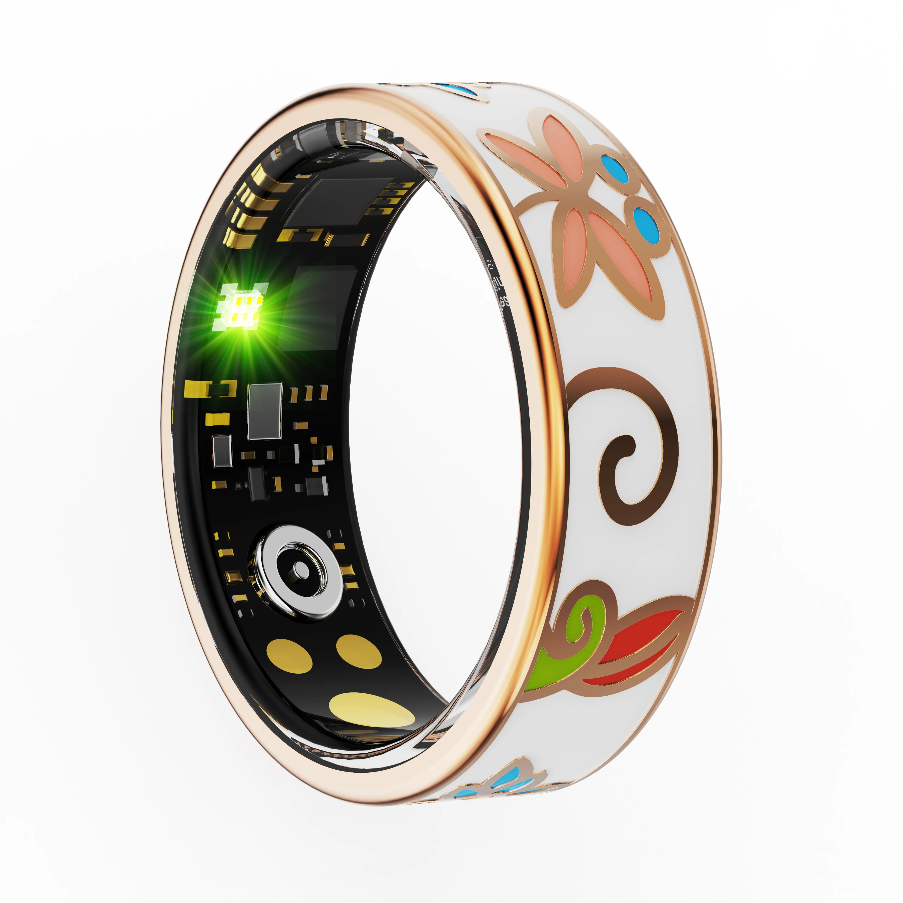 R18 Smart Ring Farbe Emails Frauen Weibliche Edelstahl – Bild 2