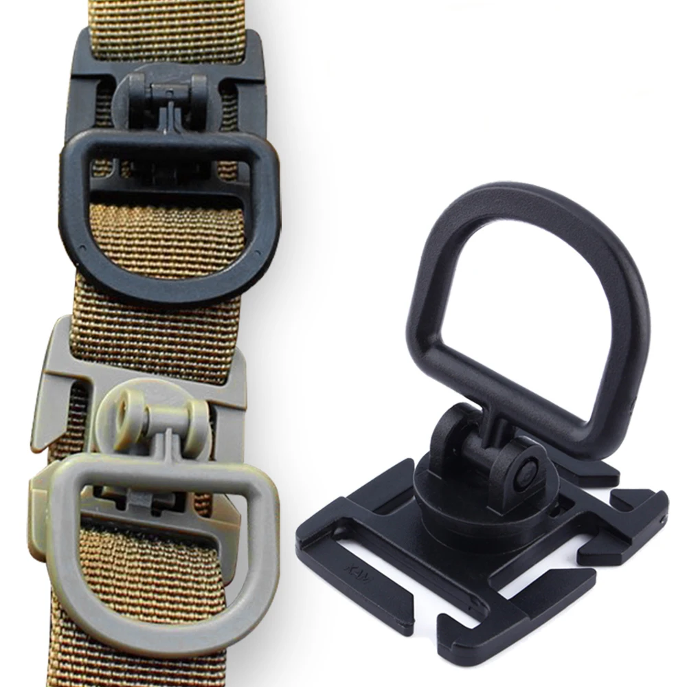 4 Stück 360 Rotation D-Ring Clips Taktische Tasche Zubehör