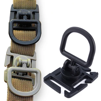 360 Rotation D-Ring Clips Taktische Tasche Zubehör für MOLLE Gurtband Befestigung Rucksäcke D-Ring (4 Stück)