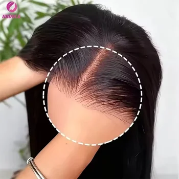 200 Dichte 13x4 13x6 5x5 Lace Front Echthaarperücken Schwarz Glatt Brasilianisch 13x6 Virgin Hair HD Lace Wig