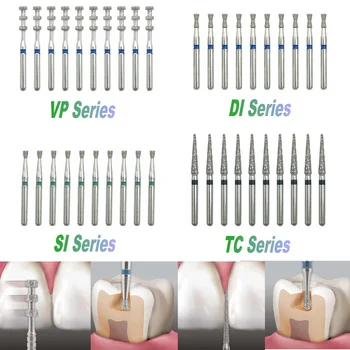 FG Dental Diamantbohrer Diamant für Hochgeschwindigkeitshandstück 1,6 mm Zahnarztwerkzeuge (10 Stück)