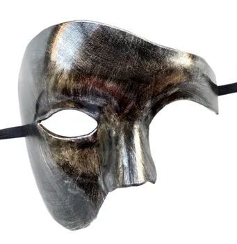 Karneval One-eyed Half-face Phantom Maske Vintage Antike Oper Phantom Dance Party Cosplay Kostüm Maske 2025