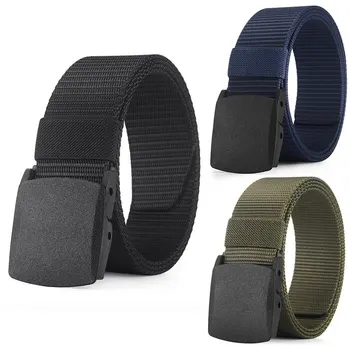Herrengürtel, Outdoor-Freizeitgürtel aus Segeltuch, metallfreier Trainingsgürtel aus Nylon, vielseitig
