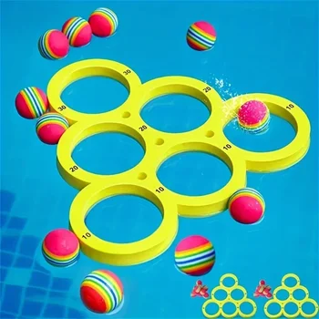 Lustiges schwimmendes Poolspielspielzeug für Spritzwassersport - langlebiges EVA-Material, zufällige