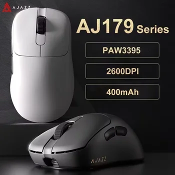 Ajazz aj179 pro paw3395 leichte kabel gebundene kabellose Maus mit magnetischer Lade basis Ergonomische