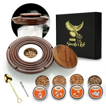 Cocktail-Räucher-Set, Rauch-Set, altmodisches Whiskey-Räucher-Getränk-Set, Cocktail-Zubehör für Whisky