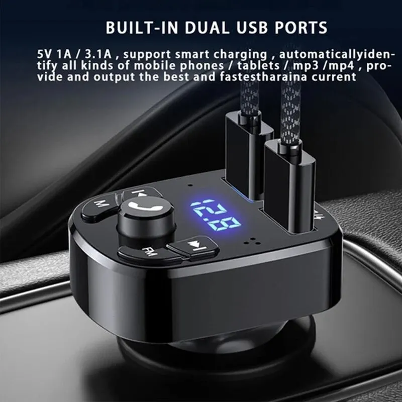Bluetooth 5.0 FM-Transmitter mit MP3-Player und 2× – Bild 2