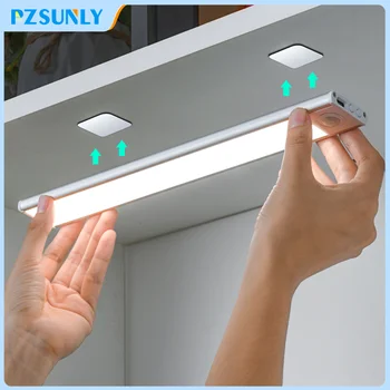 LED Motion Sensor Licht Nachtlicht Wireless USB Unter Schrank Licht Für Küche Schrank Schlafzimmer