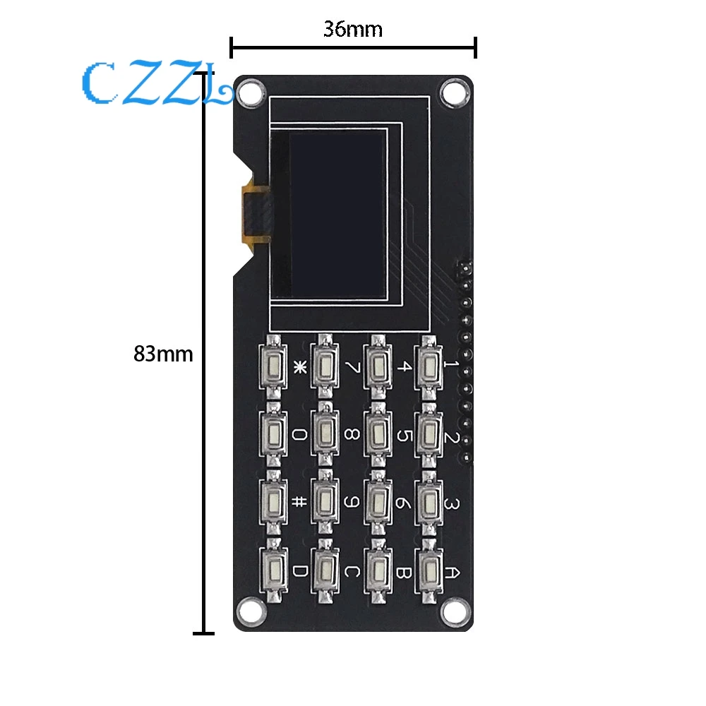 0,96 Zoll/1,3 Zoll weißer SSD1315-Treiber IIC+Taste – Bild 6