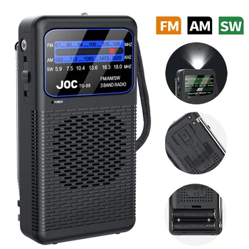 Tragbarer FM/AM/SW-Radio-Akku, FM-Empfänger, hervorragender Empfang, klarer Lautsprecher