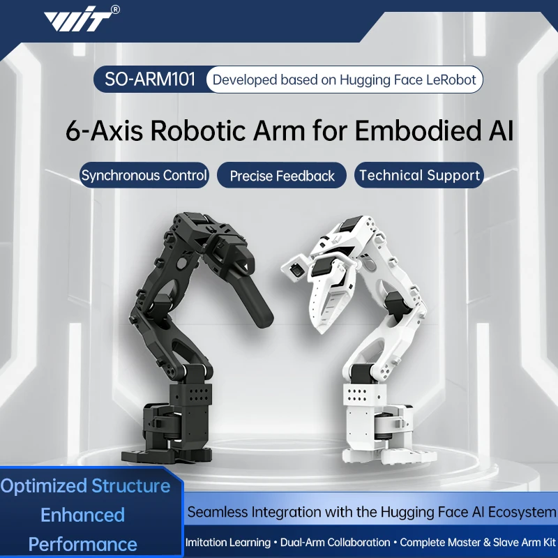 SO-ARM101 Roboterarm-Kit Pro, 6 Achsen, Open Source, LeRobot