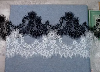17 cm, 3 Meter, weiße Blume, bestickte Spitze, Stoff, Wimpernbesatz, Bänder, DIY, Nähen, handgefertigte