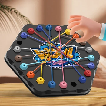 Kinder Seil Knoten Puzzle Brettspiel Farbe Linie Twisted Connected Seile Logik Denken Tisch Spiel Eltern Kind