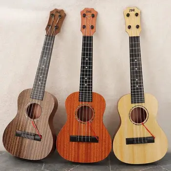 4-Saiten-Ukulele Musikinstrument Spielzeug Yukrili Spielzeug Klassische Simulations-Ukulele Spielzeug