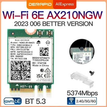 Tri Band WiFi6E AX210 Wireless 2,4 Gbit/s Bluetooth 5.3 802.11AX Wireless Wi-Fi 6 AX210 Für Intel AX210NGW M.2