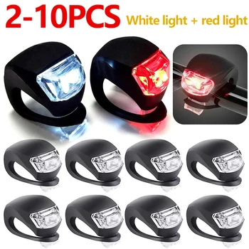 LED Silikon Fahrrad Vorne Hinten Licht Set 3 Modi Wasserdichte MTB Mountain Road Bike Radfahren Scheinwerfer