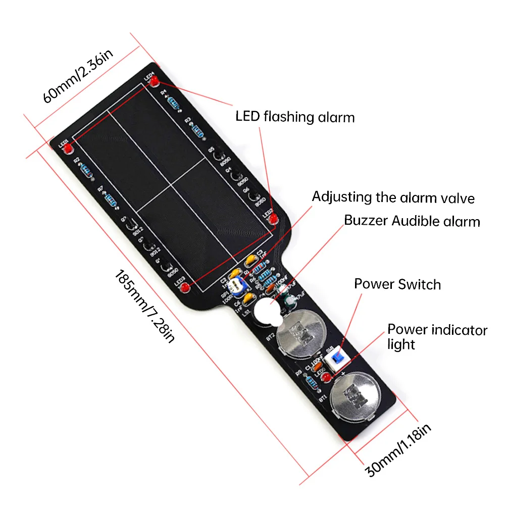 Einfache Metall detektor elektronische Produktion Kit DIY – Bild 3