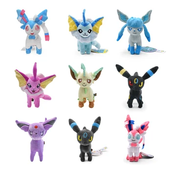 Leafeon Vaporeon Glaceon Sylveon Espeon Umbreon Vaporeon Sylveon Plüschtiere Spiel als Sammlergeschenk, weiche