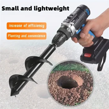 Garten Schnecke Spirale Bohrer Bit Mit 3/8 "Hex Stick Bohrer Pflanzung Loch Digger Werkzeug Lose Boden Bohrer